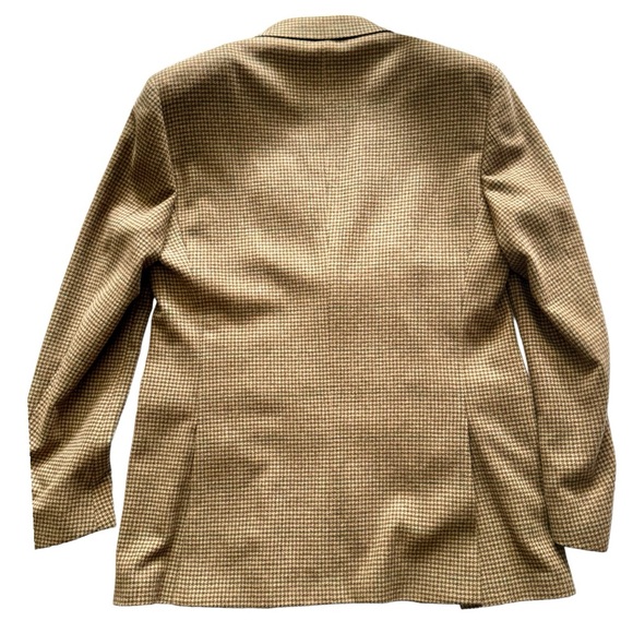 Polo Ralph Lauren Cashmere Wool Herringbone Windowpane Sport Coat Blazer 42L - Picture 13 of 16